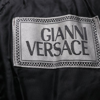 Gianni Versace Giacca/Cappotto in Pelle in Nero