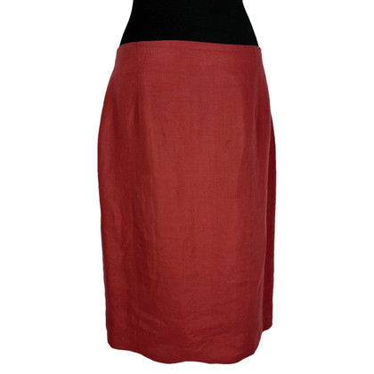 Fendi Skirt Linen in Bordeaux