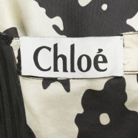 Chloé Abito in seta con un motivo floreale