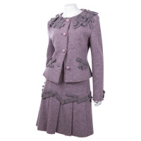 Moschino Cheap And Chic Costume in tweed con levigatura a coste