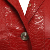 Christian Dior Lederjacke in Rot