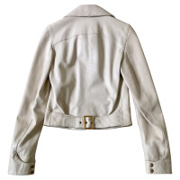 Dolce & Gabbana Ivory colored leather jacket