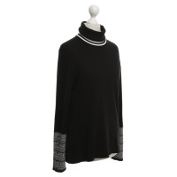 Marc Cain Roll collar sweater in black
