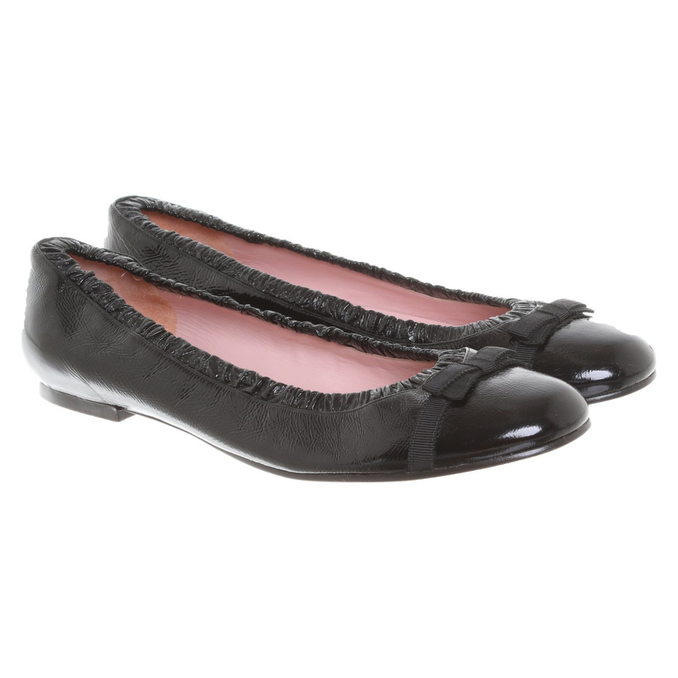 Marc Jacobs Mocassini/Ballerine in Pelle verniciata in Nero