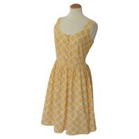 Prada Kleid aus Baumwolle in Gelb