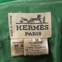 Hermès gonna di cashmere verde