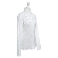 Hugo Boss White blouse with folds