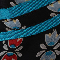Anna Sui Silk dress with flower pattern