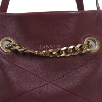 Lanvin Tote Bag in Burgunderrot