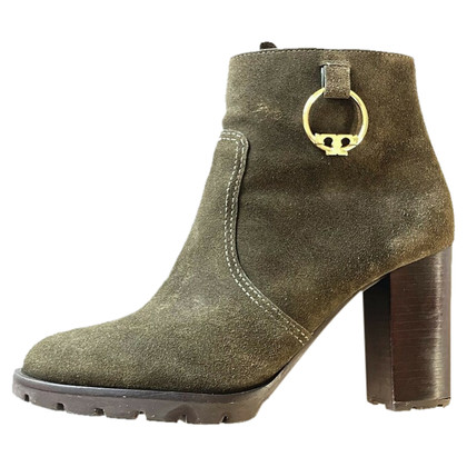 Tory Burch Ankle boots Suede in Khaki