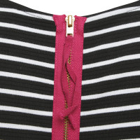French Connection Striped dress in black and white