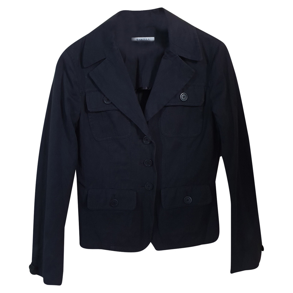 Marella Jacket/Coat Cotton in Black