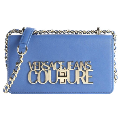 Versace Reisetasche aus Leder in Blau