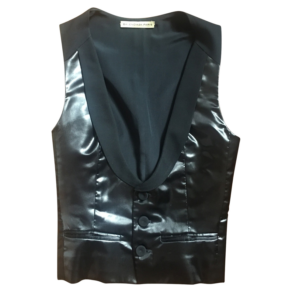 Balenciaga Vest Silk in Black