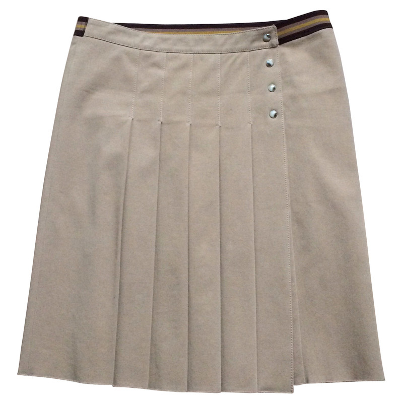 Prada Fold wrap skirt in beige 