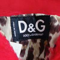 Dolce & Gabbana Sac banane en fausse fourrure rouge