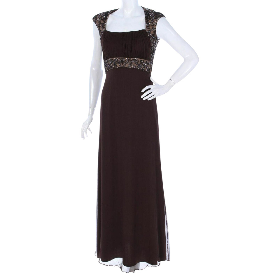 Tadashi Shoji Dress Silk in Brown