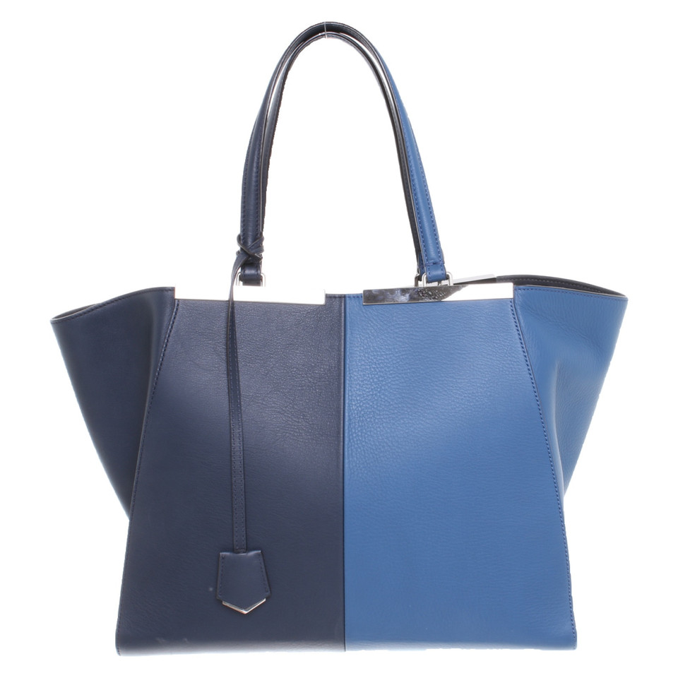 Fendi Handbag Leather in Blue