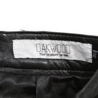 Oakwood Paire de Pantalon en Cuir en Noir