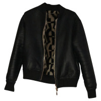 Aigner Jacket/Coat Leather in Black