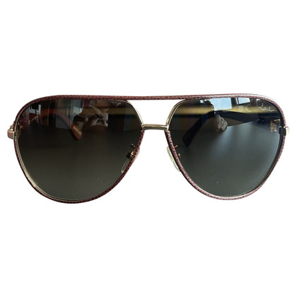 Lanvin Sunglasses Leather in Brown