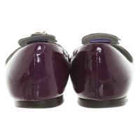 Céline Slippers/Ballerinas Patent leather in Violet