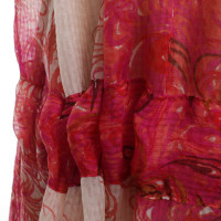 Anna Sui zijden jurk in Fuchsia