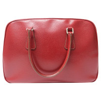 Prada Shopper aus Leder in Rot