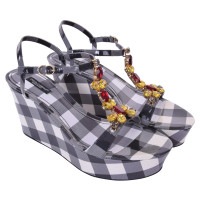 Dolce & Gabbana Wedges with checked pattern