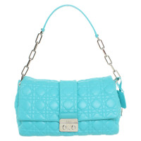 Christian Dior Handbag Leather in Turquoise