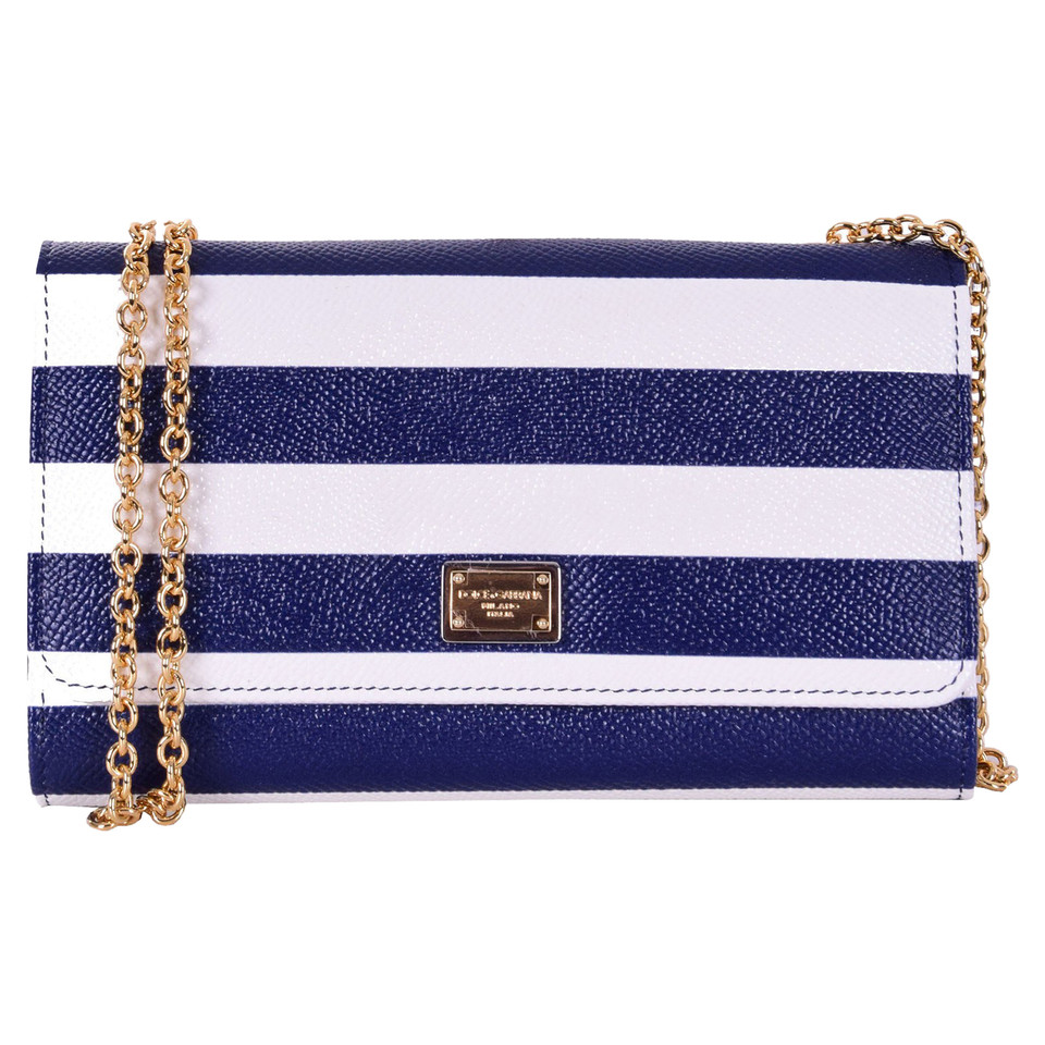 Dolce & Gabbana Handtasche aus Leder in Blau