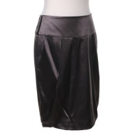 Luisa Cerano Silk skirt in grey brown