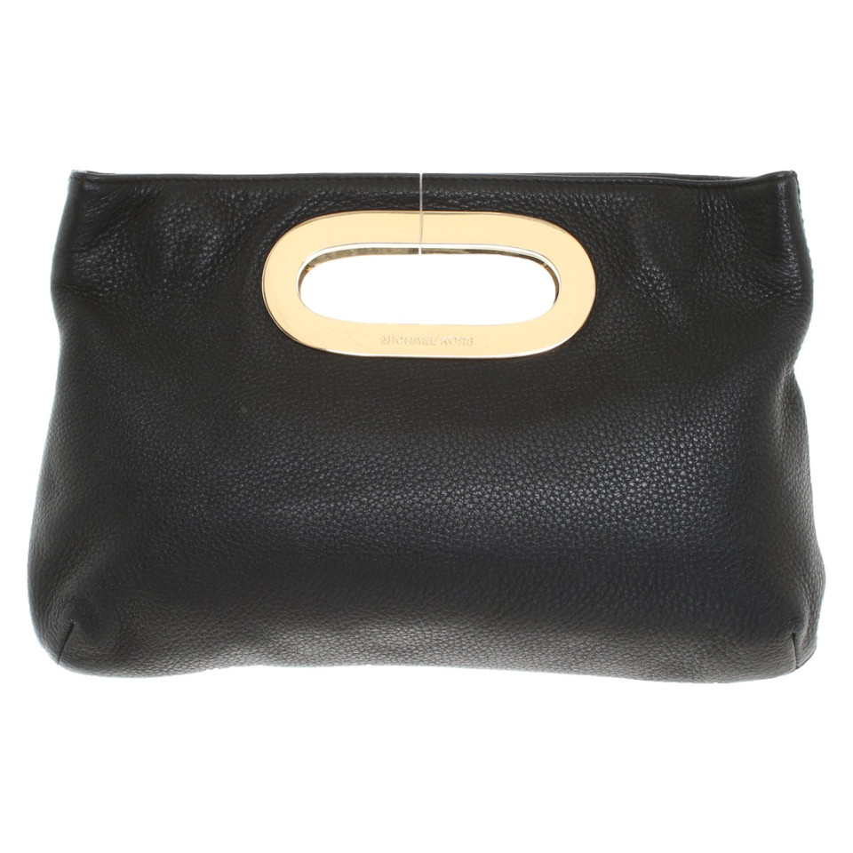 Michael Kors Clutch Bag Leather in Black