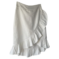 Les Coyotes De Paris Skirt Linen in White
