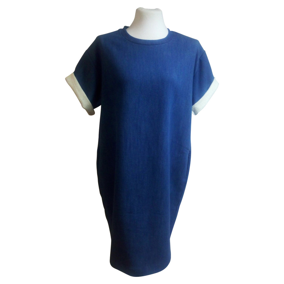 Cos Kleid aus Baumwolle in Blau