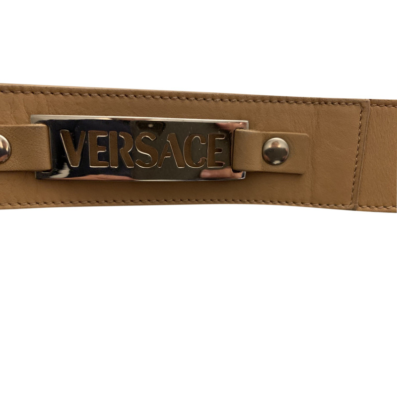 brown versace belt