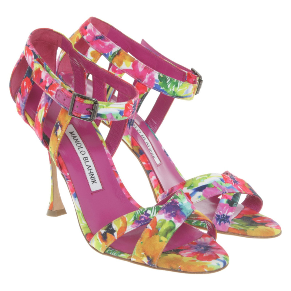 Manolo Blahnik Sandals with a floral pattern