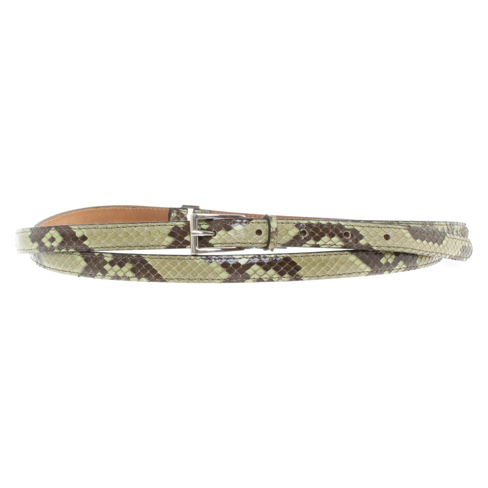 Fausto Colato Ceinture en cuir de python