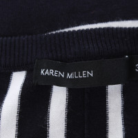 Karen Millen Cardigan in Black / Crema