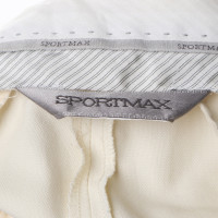 Sport Max trousers in cream white