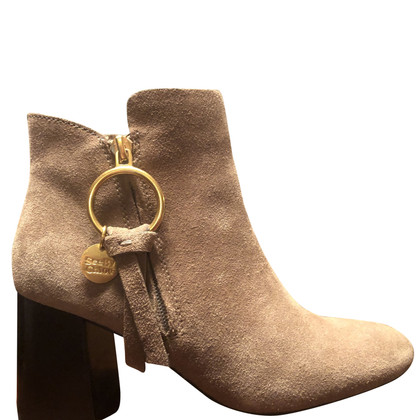 See By Chloé Ankle boots Suede in Beige