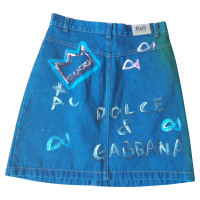 Dolce & Gabbana Gonna in Cotone in Blu