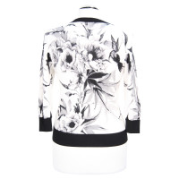 Karen Millen maglione floreale in bianco e nero