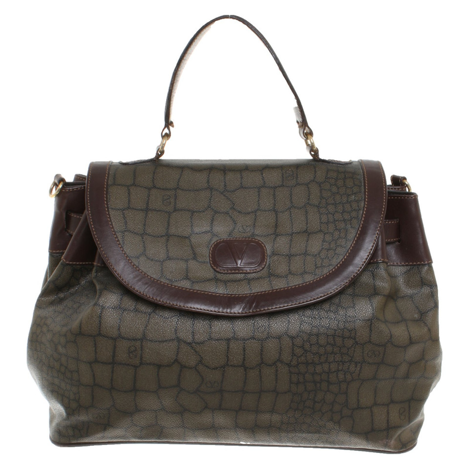 Valentino Garavani Handbag Leather in Olive
