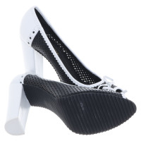 John Galliano Peep-toes in black and white