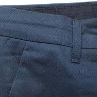 Prada Pantalon en coton bleu foncé
