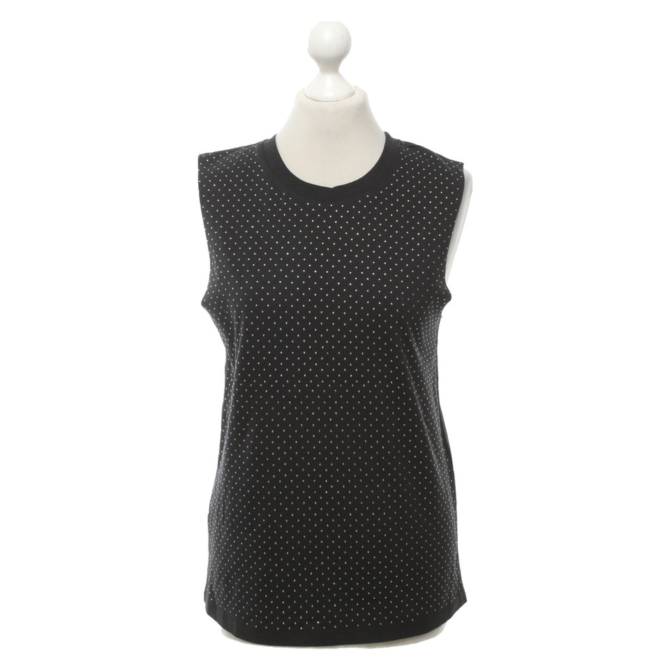 Maje Top en Coton en Noir