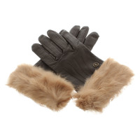Bogner Leather gloves with fur