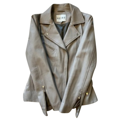 Reiss Giacca/Cappotto in Pelle in Beige