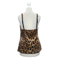 Dolce & Gabbana Top mit Animal-Print